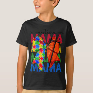 Camiseta Mãe autismo consciência do autismo coquette laço
