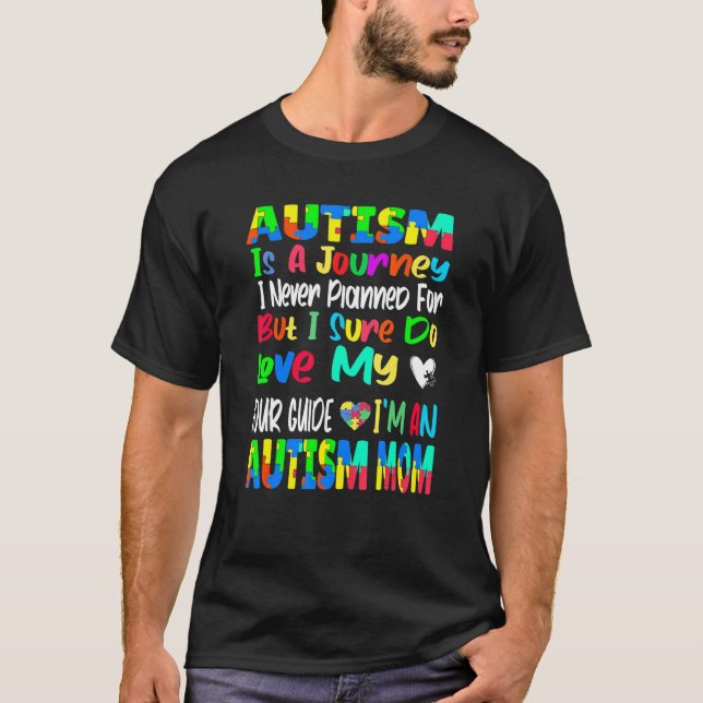 Camiseta Mãe Autismo Conscientização Autismo Quebra-cabeça  (Frente)