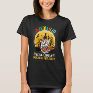 Camiseta Mãe Autista Bandeira EUA Gráfico Apoio Autismo
