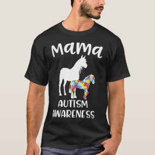 Camiseta Mãe Autista Cavalgada de Cavalo Autismo Feminino A