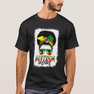 Camiseta Mãe Autista Coque Desarrumado Mulheres Negras Desc