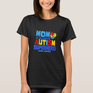 Camiseta Mãe Autista De Um Super Herói Autista Incrível Aut
