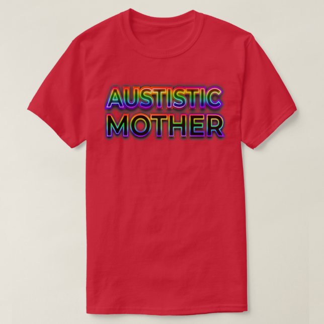 Camiseta Mãe Autista Escura (Frente do Design)