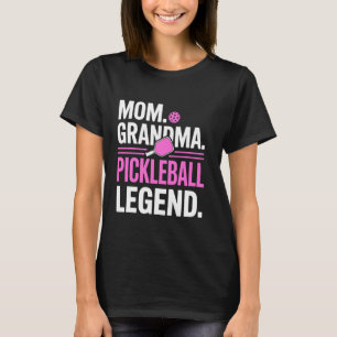 Camiseta Mãe Avó Lenda do Pickleball Jogadora Engraçada Pic