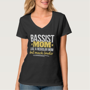 Camiseta Mãe Baixista Mãe Baixista Dia das Mães Eletr