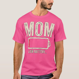 Camiseta Mãe Bateria Baixa Preta X-Pequeno Moderno Decote C