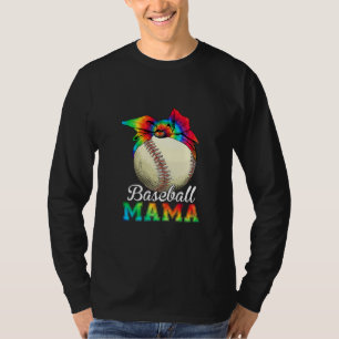 Camiseta Mãe Beisebol Mamãe Aniversário