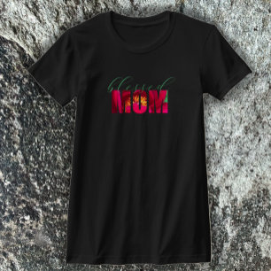 Camiseta Mãe Bela, Bela Mãe, Cristã Rosa, Rosa