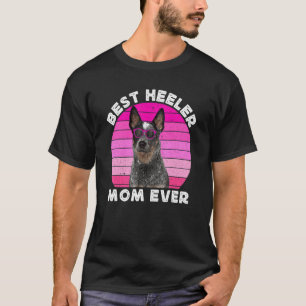 Camiseta Mãe Blue Heeler Para Mulheres Retro Azul Ca Austr