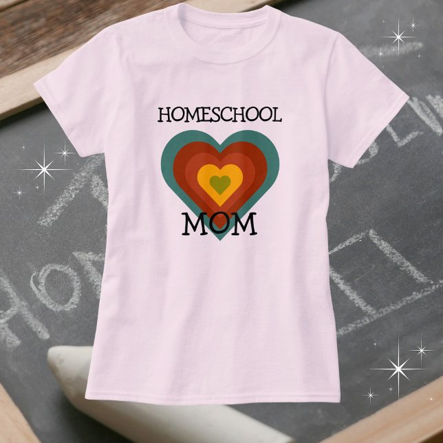 Camiseta Mãe | BOHO "Homeschool" Mãe (Personalize text to your needs. Avail in multiple styles, sizes and colors. Different graphics too!)