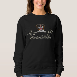 Camiseta Mãe Border Collie Batimento Cardíaco Com Cachorro