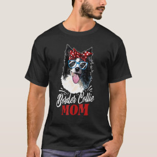 Camiseta Mãe Border Collie Cachorro Border Collie Fofo