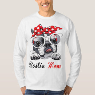 Camiseta Mãe bósita e engraçada para os amantes dos cães de