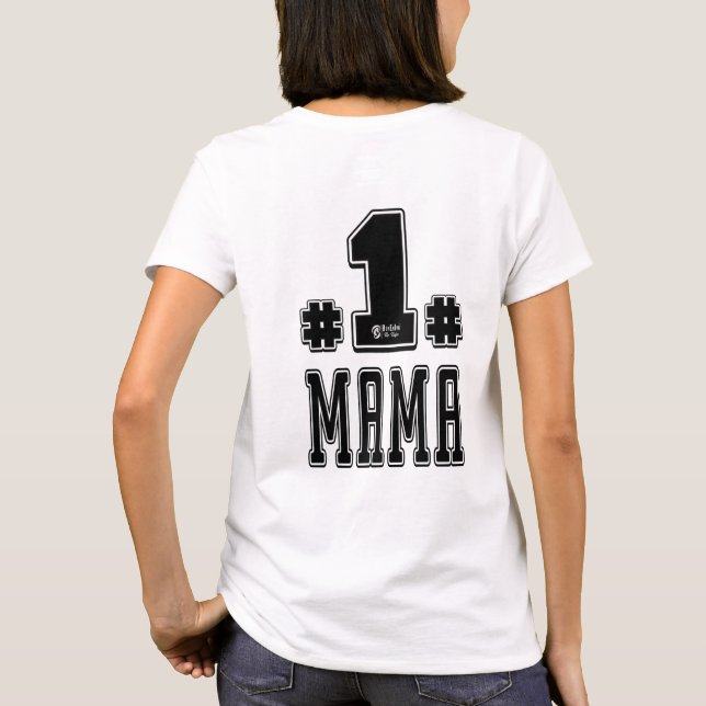 Camiseta Mãe branca número um (Verso)