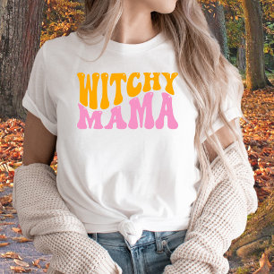 Camiseta Mãe Bruxa Fofa, Mãe Feiticeira Dia das Bruxas