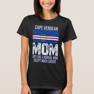 Camiseta Mãe cabo-verdiana Sinalizador cabo-verdiano para D