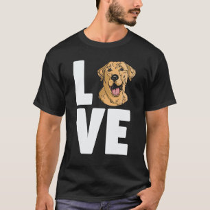 Camiseta Mãe Cachorro Amor Retriever Labrador Amarelo Doura