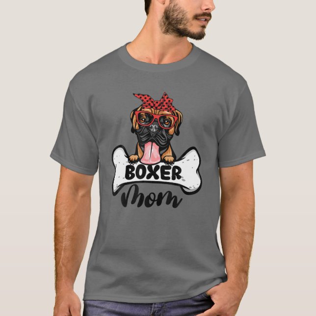 Camiseta Mãe Cachorro Cachorro Dia de as mães Cachorro Cach (Frente)