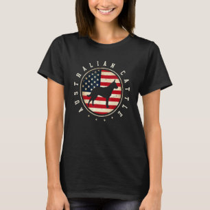 Camiseta Mãe Cachorro Dia 4 De Julho Bandeira Dos EUA Austr