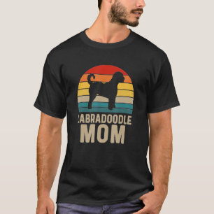 Camiseta Mãe Cachorro Doodle Goldendoodle Retro Labradoodle