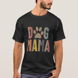 Camiseta Mãe Cadela Mulheres Pata Onça Retro
