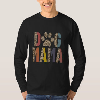 Camiseta Mãe Cadela Mulheres Pata Onça Retro Mãe
