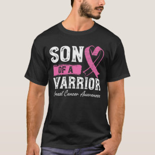 Camiseta Mãe Cancer Combatendo Consciência Filho De Um Wa