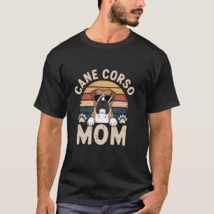 Camiseta Mãe Cane Corso Vintage Cadela Mamãe Amante de Filh