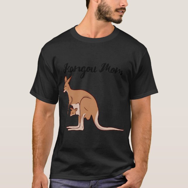 Camiseta Mãe canguru com bebê. (Frente)