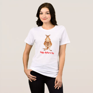 Camiseta Mãe Canguru e Joey Dia das Mães