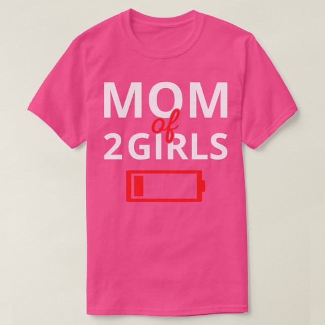 Camiseta Mãe Cansada De 2 Meninas II (Frente do Design)