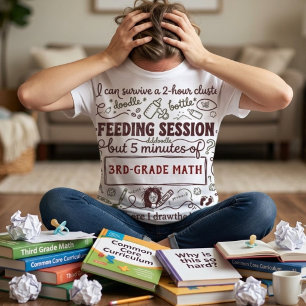 Camiseta Mãe Cansada Divertida Personalizada Nota Escolar e