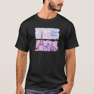 Camiseta Mãe Chérie Paris I Love Paris Eiffel Tower França