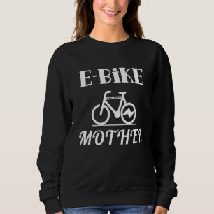 Camiseta Mãe Ciclista De E-Bike Ciclismo Bicicleta Elétrica