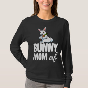Camiseta Mãe Coelha Mulheres Senhora Coelho Louca