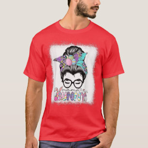 Camiseta Mãe Coelhinha Mensageira Dia Da Páscoa Mãe Vida Pa
