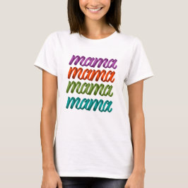 Camiseta Mãe Colorida para Dia de as mães