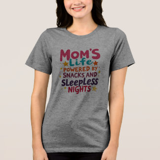 Camiseta Mãe com lenha e noites sem fenda