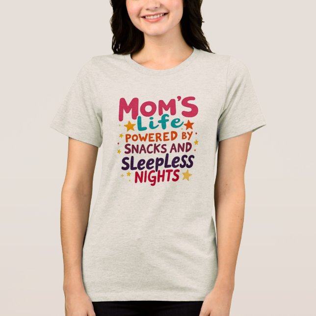 Camiseta Mãe com lenha e noites sem fenda (Frente)