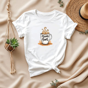 Camiseta Mãe Combustível para Mães Ocupadas Mãe Engraçado