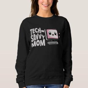 Camiseta Mãe Conhecedora de Tecnologia Informática Mulheres