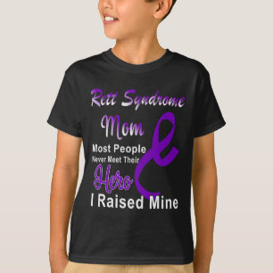 Camiseta Mãe Consciente da Síndrome de Rett Família da Doen