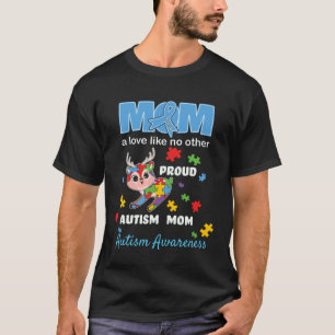 Camiseta Mãe Consciente do Autismo Amor Materno Orgulhosa M