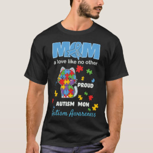 Camiseta Mãe Consciente do Autismo Amor Materno Orgulhosa M