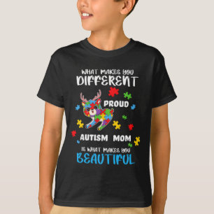 Camiseta Mãe Consciente do Autismo Mãe Orgulhosa de Meninos