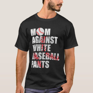 Camiseta Mãe Contra Mães Brancas De Beisebol
