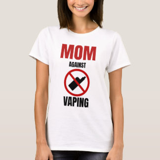 Camiseta Mãe Contra Vaping Anti Vaping