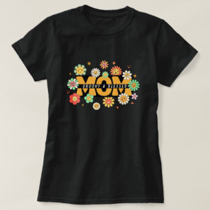 Camiseta Mãe Cristã Groovy & Abençoada Hippie Retrô