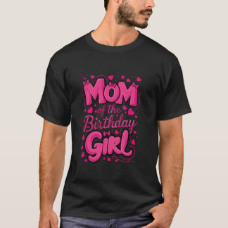 Camiseta Mãe Da Arco De Coquetes Rosa De Aniversário F