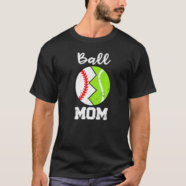 Camiseta Mãe da Bola do Baseball Tênis (Frente)